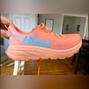 pink hokas